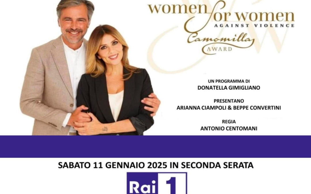 SU RAI UNO L'11 GENNAIO LA KERMESSE WOMEN FOR WOMEN